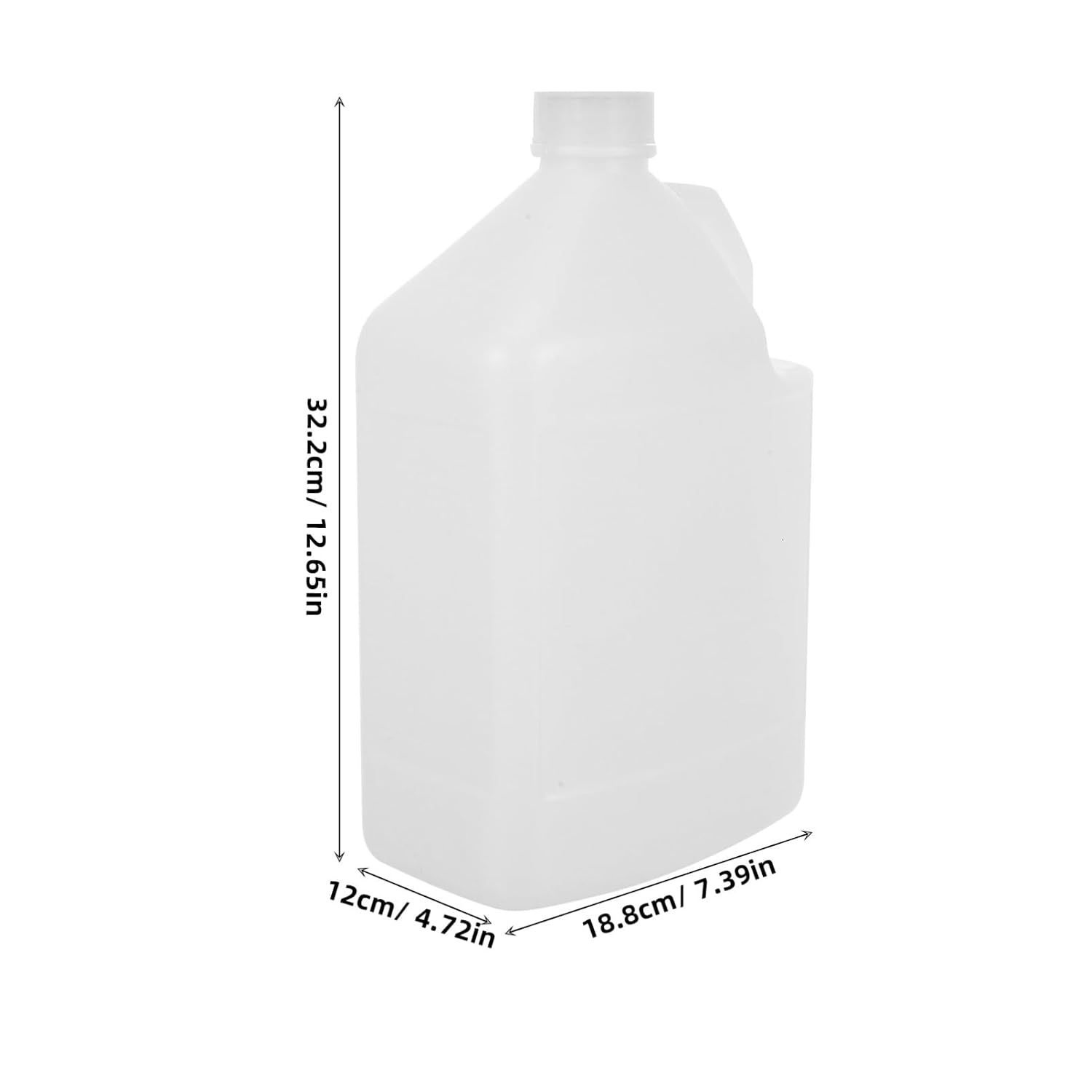 MAGICLULU 2pcs Plastic Jugs with Handle: 1.3 Gallon Camping Plastic Water Jugs Reusable Water Bucket Dispenser for Sauces Soaps Detergents Liquids
