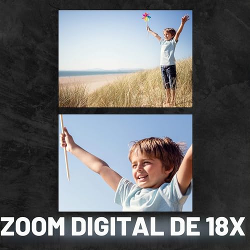 Videocámara Realimove CC2700 de color negro con pantalla táctil de 3" y zoom digital 18X 6