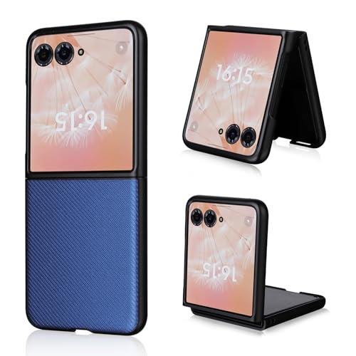 Housse Razr 50 Ultra antichoc en cuir PC et PU - Protection mince bleue