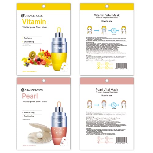 Obs Lab 100 Pcs Korean Essence Mask Sheets (10 X 10 Types) New Upgraded Formula And Mask Sheet With Release Paper, Korean Face Mask Skincare #TOP2