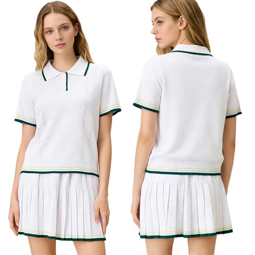 Robe de sport bicolore et ensemble deux pièces pour tennis et yoga