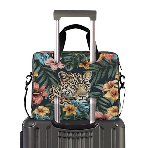 Bolsa para portátil con estampado de leopardo y guepardo miniatura 3