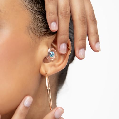 Image of Eargasm Clicks Earplugs - Reusable Noise Reduction Ear-Plugs with Customizable Gemstone Faceplates - Hearing Protection for Noise Sensitivity at Live Concerts, Motorcycles, Sports Events, Festivals