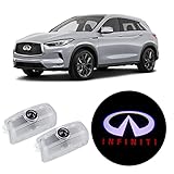 Jfsotls Never Fade Car LED Door Logo Projector Ghost Shadow Light, Compatible with Q50 Q60 Q70 QX70 QX50 QX56 QX60 JX35 QX70 QX80 EX FX G M Series Car Accessories (White red)