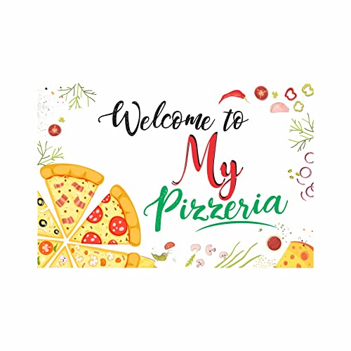Image of Pretty UR Party Pizza Party Decorations Kit - 70 pcs Includes Banner, Balloons, Centerpiece, danglers, Party Supplies, Pizza Birthday Decor, Birthday Banner for Girls, Kids, Boys
