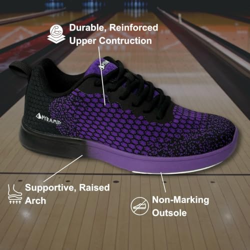 Image of Pyramid Women's Path Lite Seamless Mesh Bowling Shoes - Lightweight Seamless Design, Athletic Fit, Breathable Knit Upper, Universal Slide Soles