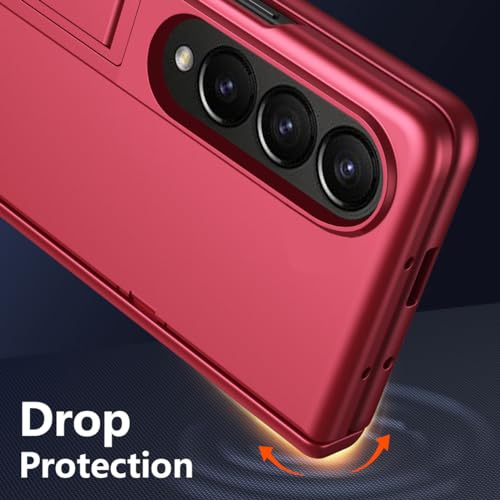 Étui Galaxy Z Fold 4 rouge avec protection charnière et support - 2