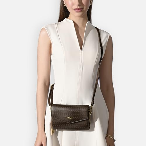 Image of Lavie Luxe Women's Mono Sally 2C Crossbody Sling Bag | Ladies Purse Handbag | Gift for Women