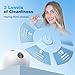 Ultrasonic Retainer Cleaner Machine,45kHz Ultrasonic Cleaner,UV Lamp 360°Cleaning for Dentures,Mouth Guard,Jewelry,Braces,Toothbrush Heads with 250 ML Dental Cleaning Pod, 6 Modes,White