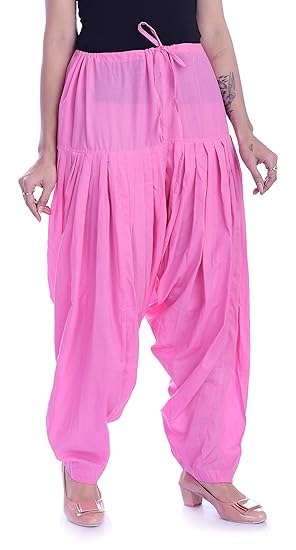 djs group Cotton Semi Patiala Salwar, Traditional Style, Elastic Waist-picture-18