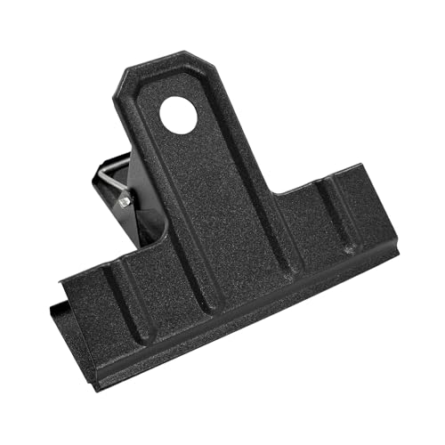 POERMA Large Bulldog Clips 8 Pack, 120mm/ 4.7inch Binder Clips, Metal Hinge Clips for Crafts Drawings, School & Office Supplies