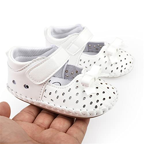 Hsdsbebe Baby Boys Girls Pu Leather Hard Bottom Walking Sneakers Toddler Rubber Sole First Walkers Infant Cartoon Slippers Crib Shoes(Jml8017 White,2) #TOP4