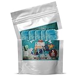 F Bath Bombs for Women Relaxing - Bath Bombs for Sensitive Skin - Set of 5 - F Shaped Funny Gag Gift Set - Natural Bath Essentials for Women Relaxing