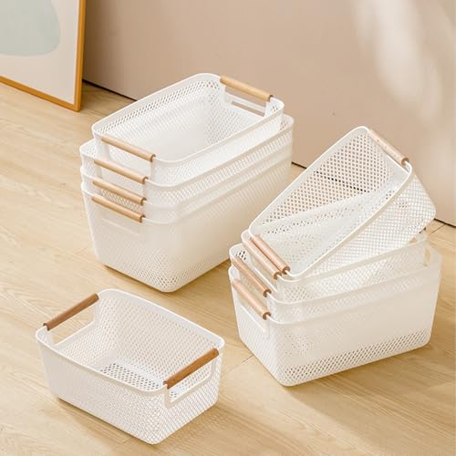 Boîtes de rangement blanches Afeeler design épuré et finitions soignées - 8