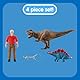 SCHLEICH 41465 Tyrannosaurus Rex Angriff, für Kinder ab 5-12 Jahren, Dinosaurs - Spielset