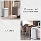 EKO Urban 90 Liter offener Mülleimer aus Edelstahl, schmal, kommerzielle Qualität, großer Mülleimer für Zuhause, Büro, Hotel, Café, Restaurant, Wohnheim