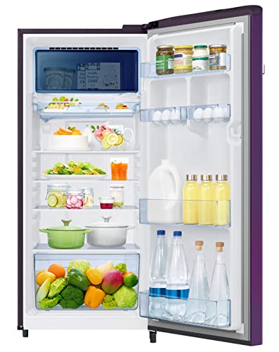 Image of Samsung 215L 3 Star Inverter Direct-Cool Single Door Digi-Touch Refrigerator Appliance (RR23C2E23CR /HL,Camellia Purple)