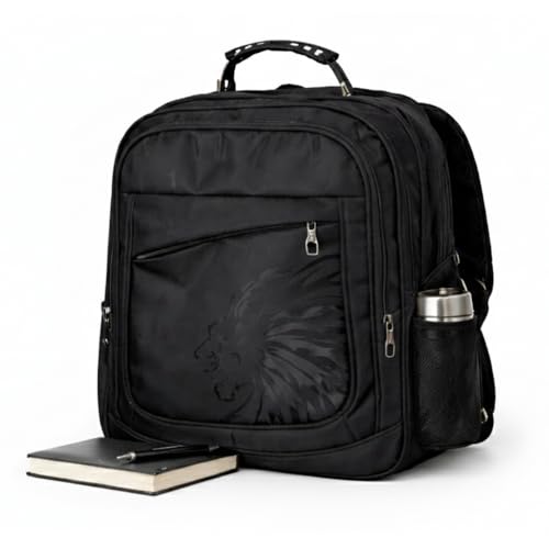 Mochila Reforçada Impermeável com Alça Cabo de Aço, 6 Compartimentos e Dorso Acolchoado – Ideal para Viagens Trabalho, Faculdade e Escola