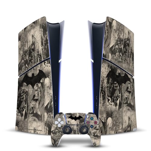 Sticker Vinyle Batman pour Console de Jeu Salon et Manette PS5 Digital