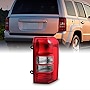 AKKON - Fits 08-17 Jeep Patriot Red Rear Tail Light Tail Lamp Brake Lamp Pair Housing Replacement