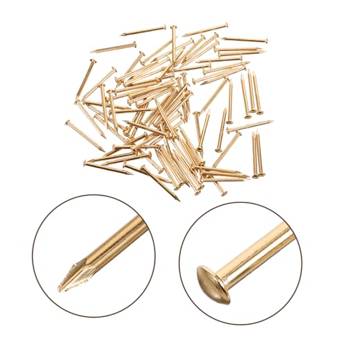 Clavos redondos de latón OSALADI 300 piezas para proyectos decorativos y muebles miniatura 6