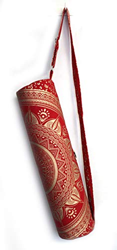 Indian Craft Yoga Mat Carrier Bag w/Shoulder Strap