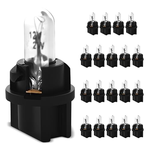 20 bombillas LED T5 para coche, interior tablero 12V