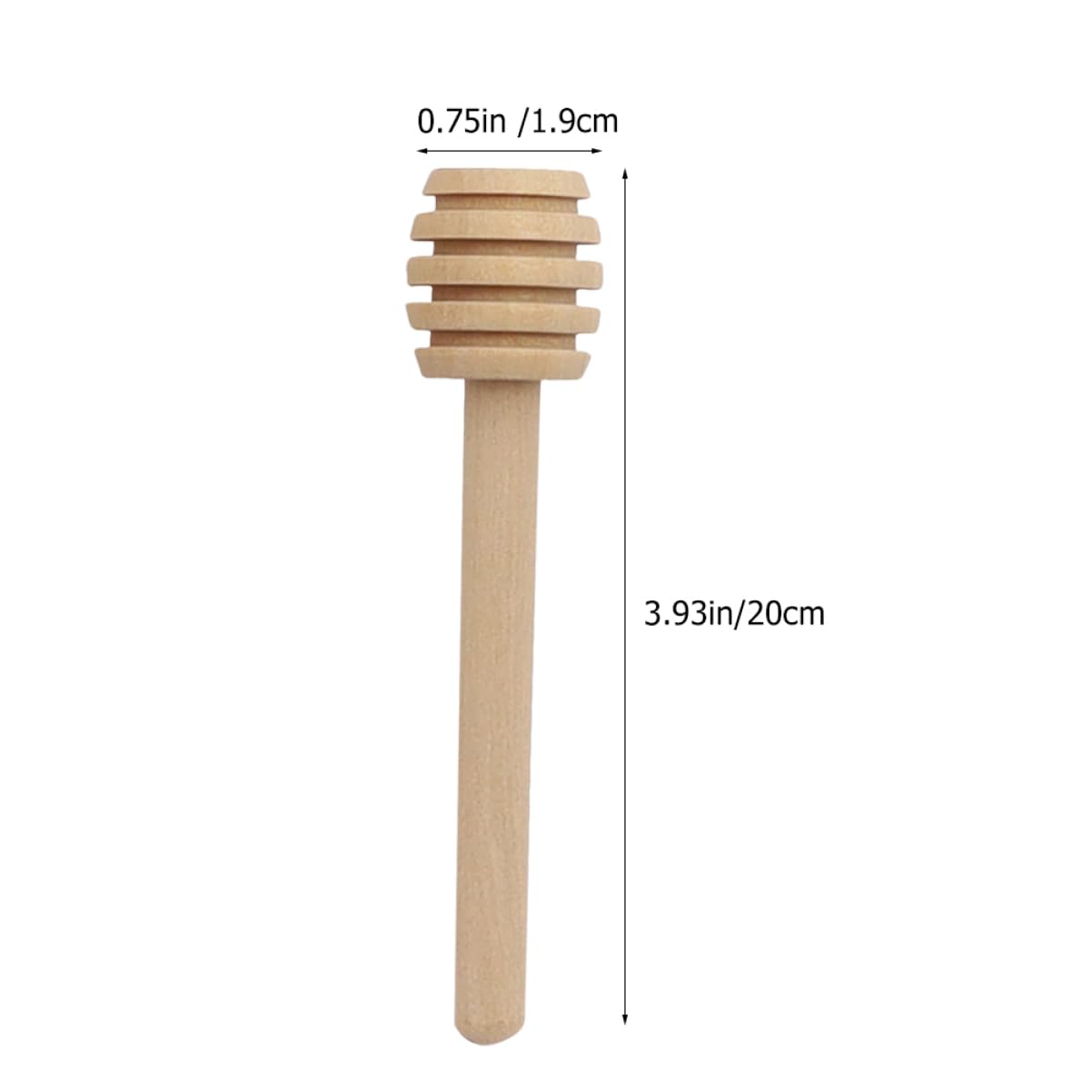 Garneck 10pcs Wooden Honey Stick Syrup for Coffee Cocktail Stirrer Kitchen Honey Sticks Coffe Syrup Coffee Syrups Honey Jar Sticks Coffee Stirring Rods Honey Dipper Sticks Jam re-usable
