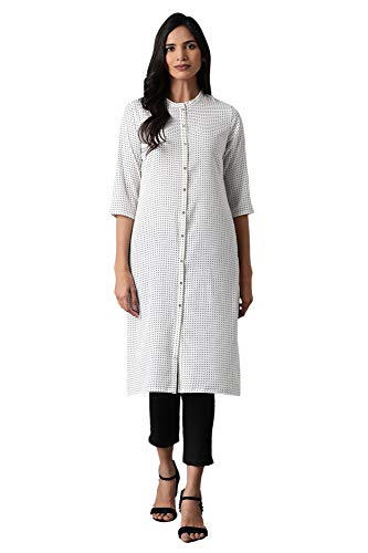 Image of W for Woman Women's Polyester Regular Kurta
