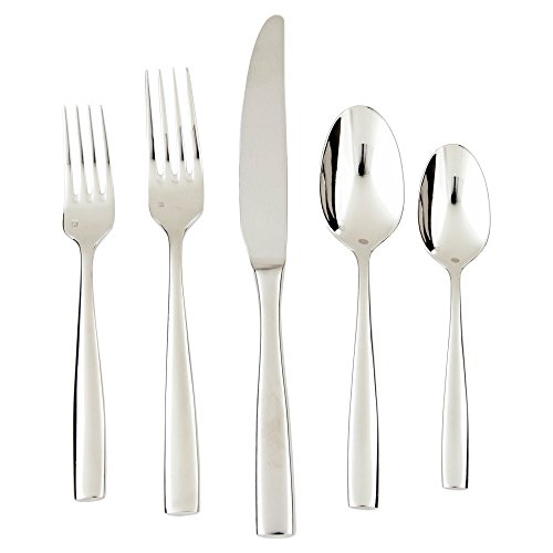 Fortessa Lucca Flatware Set (Polished Stainless, 5-Piece)