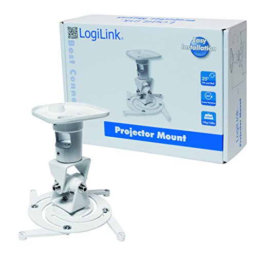 Proyector Logilink Bp0003 soporte universal blanco de techo inclinable 4