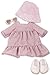 Produktbild Götz 3403338 Kombination Blumen - Puppenbekleidung Gr. XL - 5-teiliges Bekleidungs- und Zubehörset für Stehpuppen 45 - 50 cm