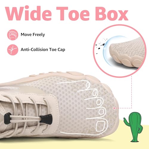 SAGUARO Water Shoes for Women - Barefoot Quick-Dry Aqua Sock, Lightweight, Breathable for Swimming, Beach and Outdoor Activities Size 5.5-10.52