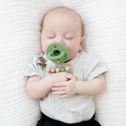 Image of Ryan & Rose Cutie PAT Pacifier Teether 10 Pack Assorted Colors (Monterey (Boy), Stage 1)