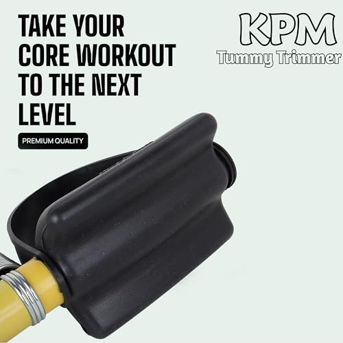 Image of KPM India's No.1 Tummy Trimmer Double Spring Ab Exerciser with Foot Pedals & Anti-Slip Foam Handles, Full Body Home Workout Equipment for Abs, Arms, Legs & Core Fitness (Made in India)