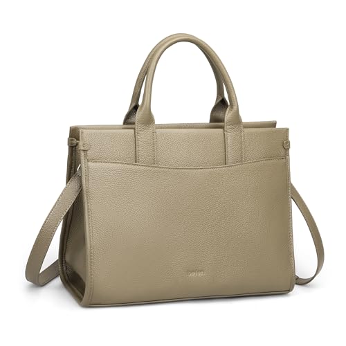 Image of befen Genuine Leather Handbag for Women Small Soft Satchel Tote Bags Crossbody Shoulder Purses with Zipper