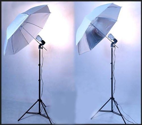 2 Strobe Kit for Home Studio Complete with Umbrellas and Stands