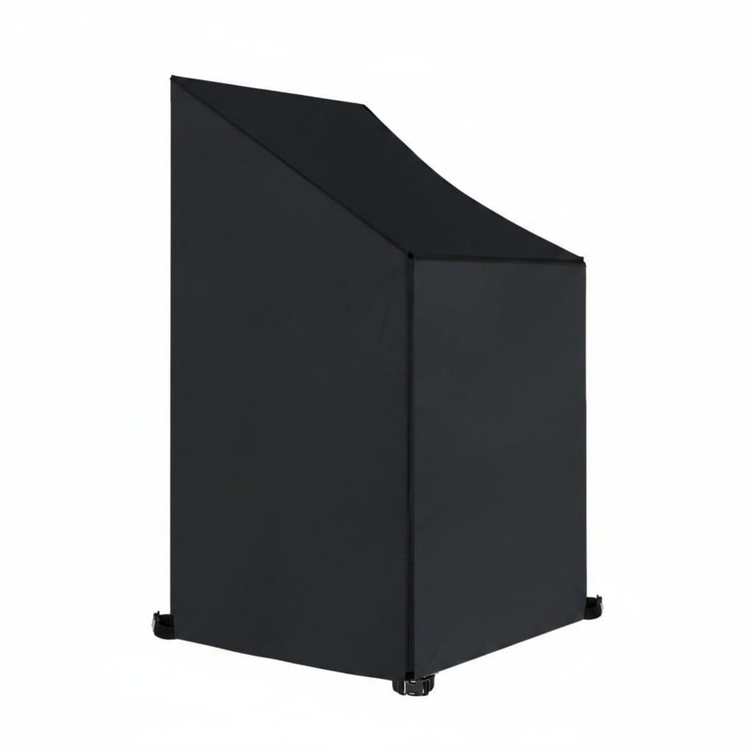 Waterproof Stackable Patio Chair Cover Weather Resistant Stacking Chair Cover Dustproof Heavy Duty for Garden, 64-64-120-70cm, Black 420D | Home & Garden | Yard Garden & Outdoor Living-image-16