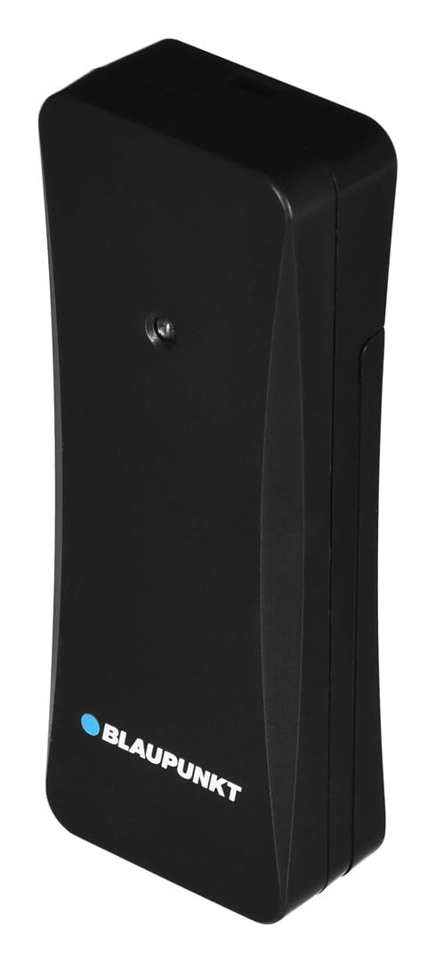 Blaupunkt WS30BK Wetterstation Digital Farbdisplay Funkwetterstation DCF-Funkuhr Multifunktionale Wetterstation Thermometer Hygrometer Innen und Außen LCD-Display mit Wettervorhersage
