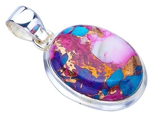 Pendentif calcédoine de cuivre en argent pour sublimer vos tenues