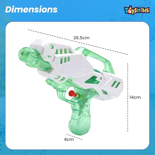 Image of Toyshine 100ml Futuristic Water Gun Toy for Kids | Powerful Pichkari with Trigger Action | Lightweight Water Blaster for Holi, Pool & Outdoor Summer Fun