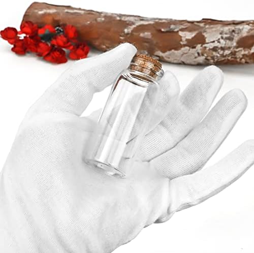 RUBY 96pcs 25ml Mini Bottles - Glass Bottles With Stoppers, Small Glass Jars With Lids, Spell Jars Kit, Small Glass Bottles With Cork