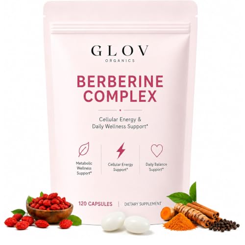 Glov Berberine Complex Cellular Energy & Metabolism Support 120 Capsules