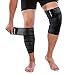 ONTYZZ 180cm Adjustable Calf Compression Bandage Support Knee Wraps Elastic Sports Knee Bands for Ankle Elbow Wrist Replacement Black