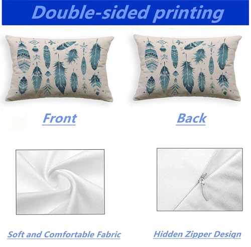 Housse de coussin blanc 80x100 taie oreiller rectangulaire velours canapé