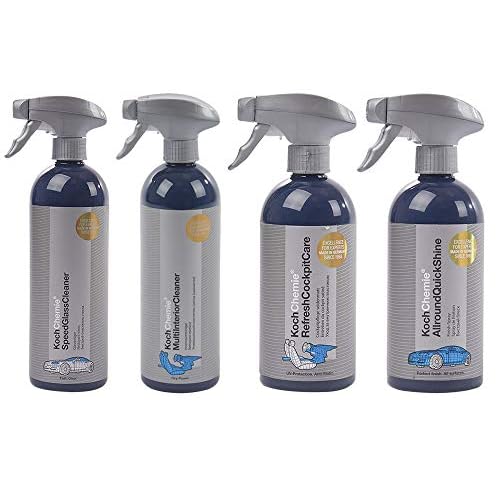 4-tlg. Koch Chemie Auto-Pflege-SET Innenraumreiniger Quick-Shine Cockpitpflege
