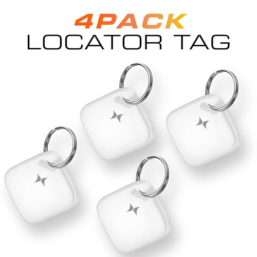 Xtreme Locator Tag 4-Pack Compatible with Apple Find My App (iOS only) Bluetooth Item Finder with Keychain, Key Finder, Live Location Tracker, 100dB Alert Ring, for Wallet, Keys, Pets, & Suitcases - Image 7