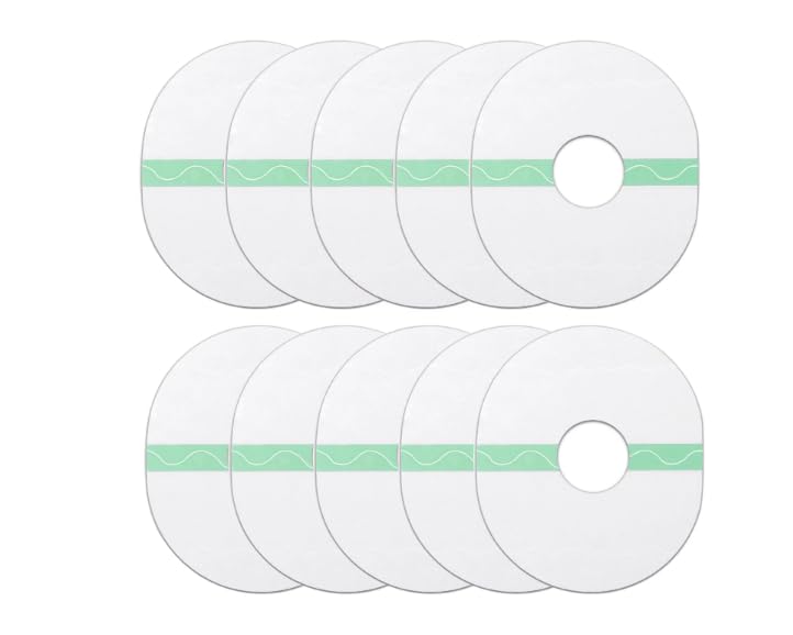 10Pcs White Freestyle Sensor Covers for Libre 1/2 Waterproof Adhesive Patches Precut CGM Tape Shower Strong Stick for Long Stay Easy to Use,Adhesive Bandages,Health Care,Bandaging Supplies