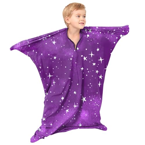 Sensory Body Sock for Kids,Sensory Sack for Relaxation, Focus,Sensory Integration,Body Sock (Small 40''×27'' Purple)