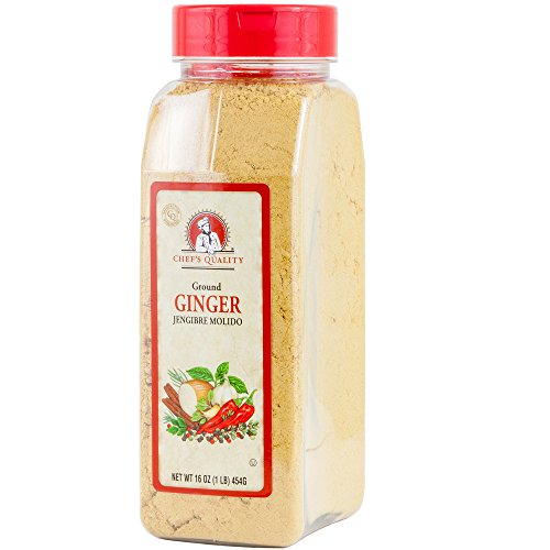 Ground Ginger Roots Powder 1 Pound (16 OZ) - Chef Quality | For